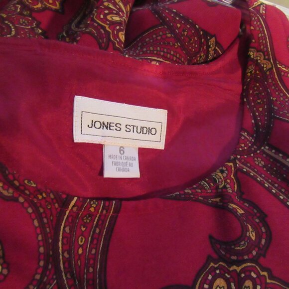 JONES STUDIO LOVELY SKIRT & VEST SET, PAISLEY, CANADA MADE - Picture 6 of 6